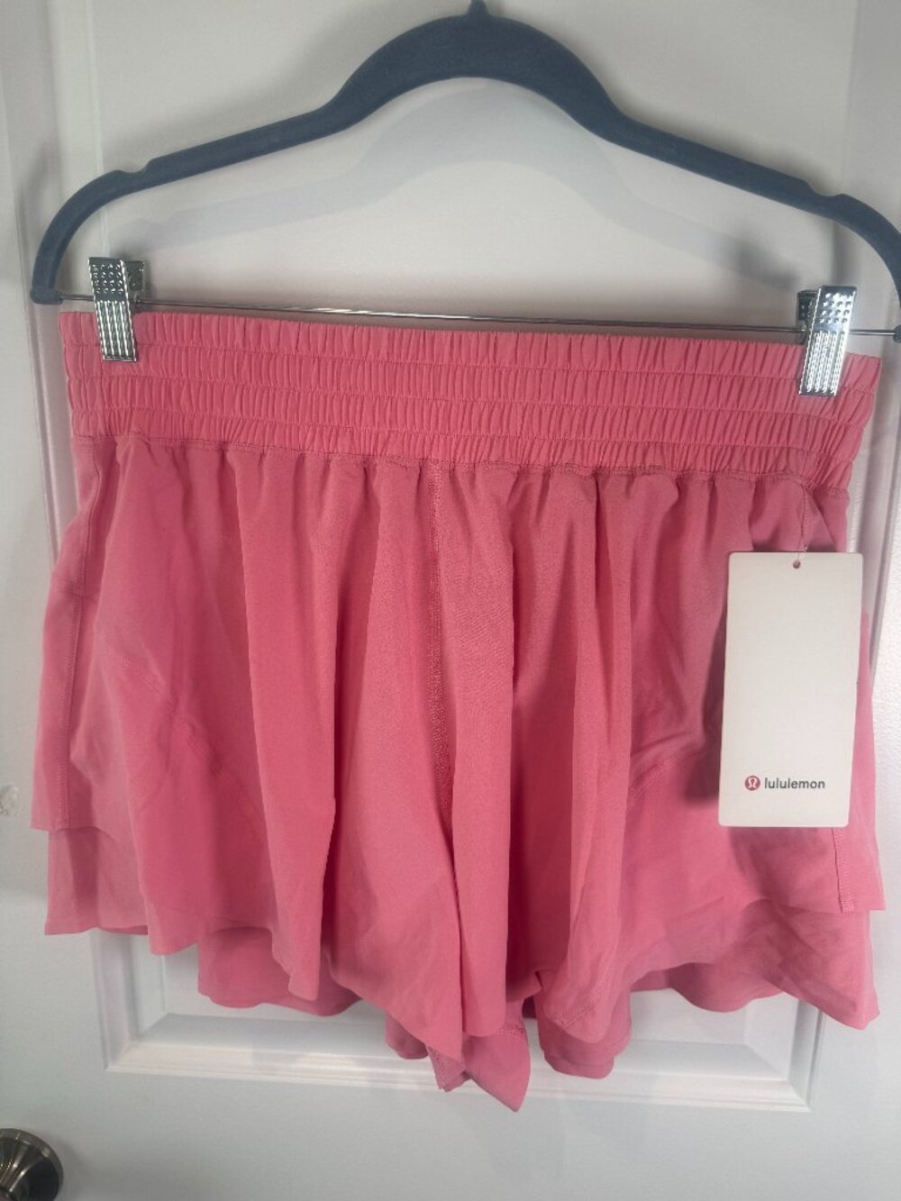NWT Lululemon Shake It Out High-Rise Run Short 2.5" Cherry Mist Pink Large